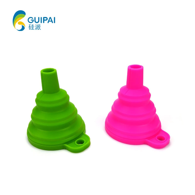 for Liquid Portable Food Grade Wholesale Funnel Hopper Silicone Kitchen Accessories