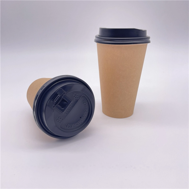 Wholesale/Supplier Printing 8oz 12oz 16oz Disposable Paper Cups Hot Coffee Paper Cup with Lid