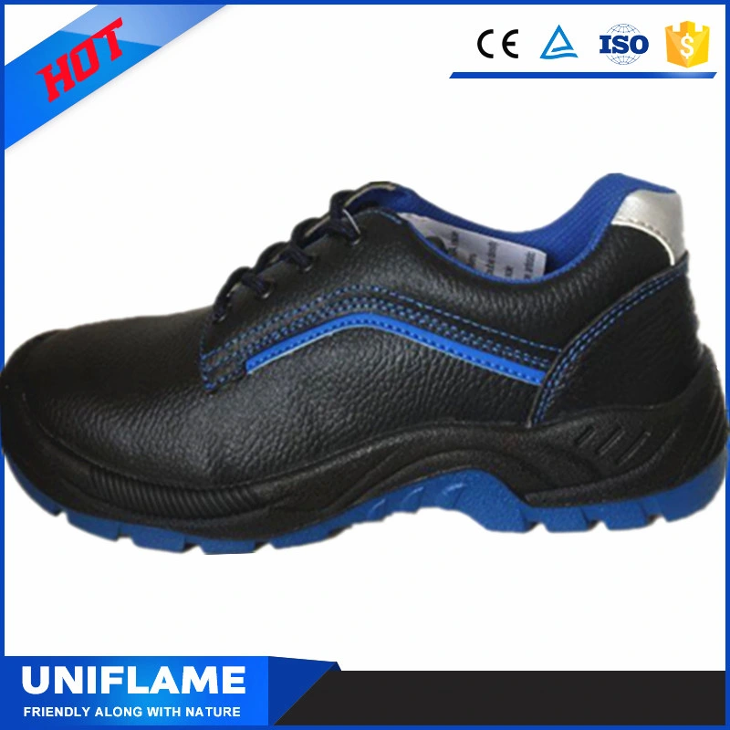 Men Leather Blue Color Dual-Density PU Outsole Waterproof Safety Shoes Ufc004