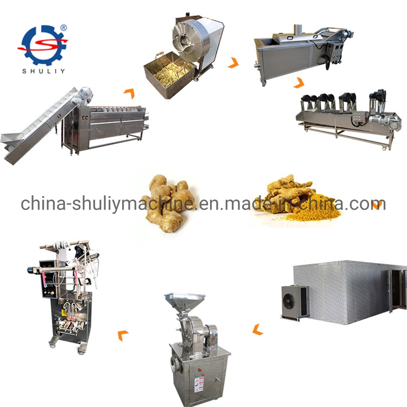 Hot Selling Ginger Powder Processing Line Masala Grinding Machine Garlic Powder Making Machine