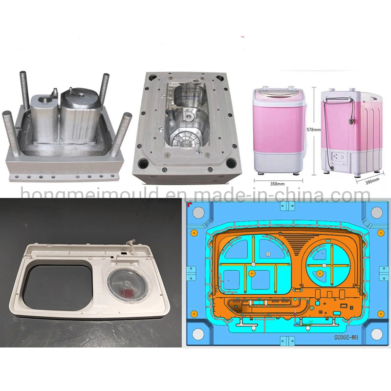 Customized Home Appliance Plastic Washing Machine Mould Plastic Injection Shell Mould Large and Small Household Mould by Hongmei Mould