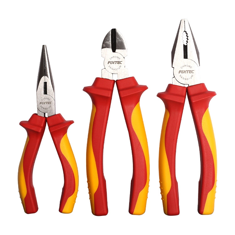 Otras herramientas de mano Fixtec CR-V de 7 pulgadas de diagonal Pinzas de corte herramienta con la certificación VDE