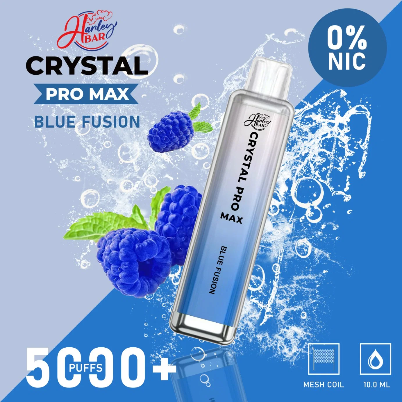 Harleybar Ske Crystal Vape 4500 Puff Vape Crystal PRO Max Crystal Bar Disposable Vape