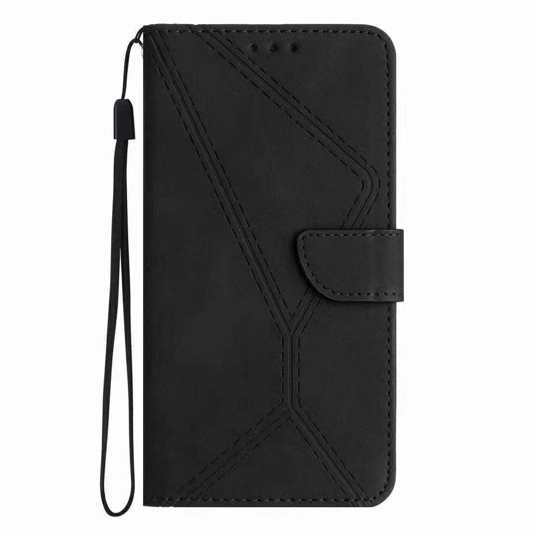 Étui en cuir pu avec bandoulière pour iPhone 13 14 15 Pour Samsung S23