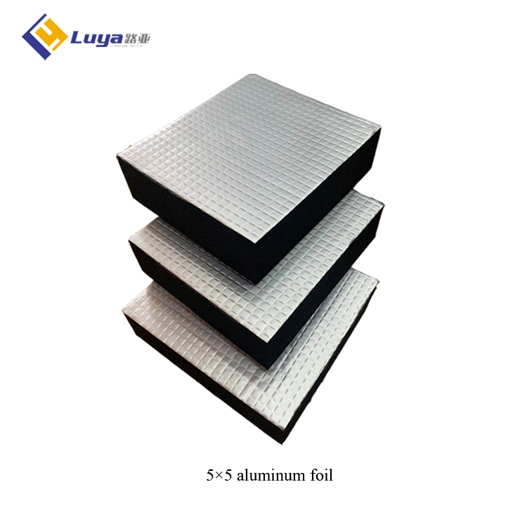 Aluminum Foil Laminated Black Rubber Foam Blanket