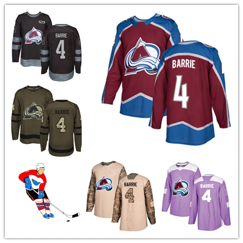 Hombres Mujeres Jóvenes avalancha Jerseys 4 Tyson Barrie camisetas Hockey