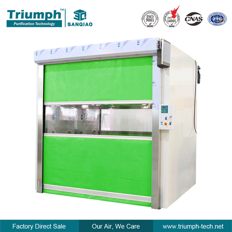 Hot Sale Automatic Cargo Air Shower with Roller Door for Food Factory