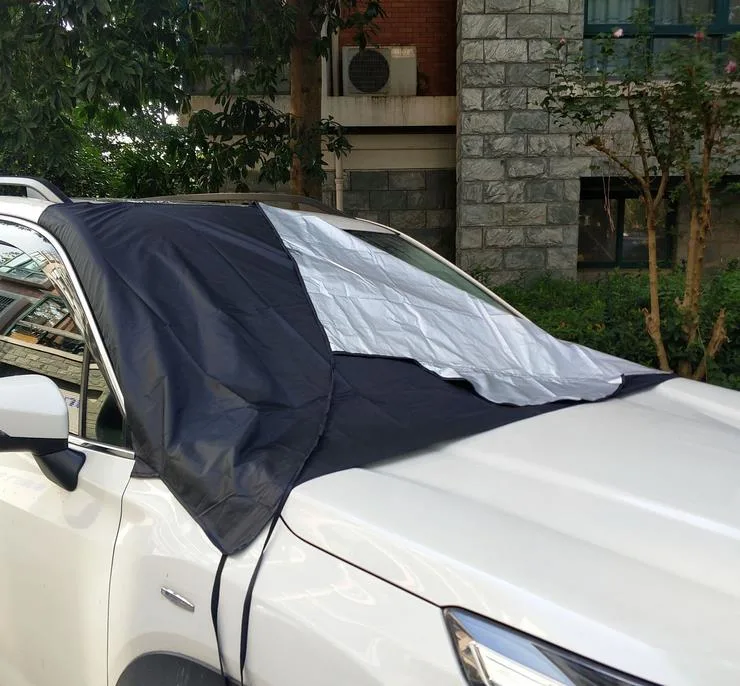 Waterproof Car Cover Breathable Half Top Windscreen Anti UV Snow Dust Sun Shade Protection Snow Protector