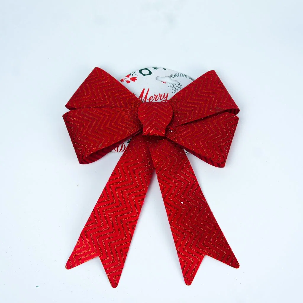 Custom Xmas Tree Gift Decoration Home Ornament Christmas Ribbon Bows3