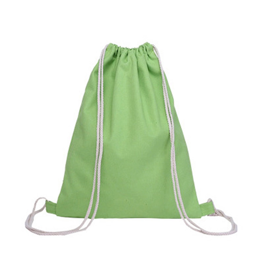 Eco coton sac à dos Sac à dos Sac avec lacet de serrage pour salle de gym, Sports, nager, de Yoga