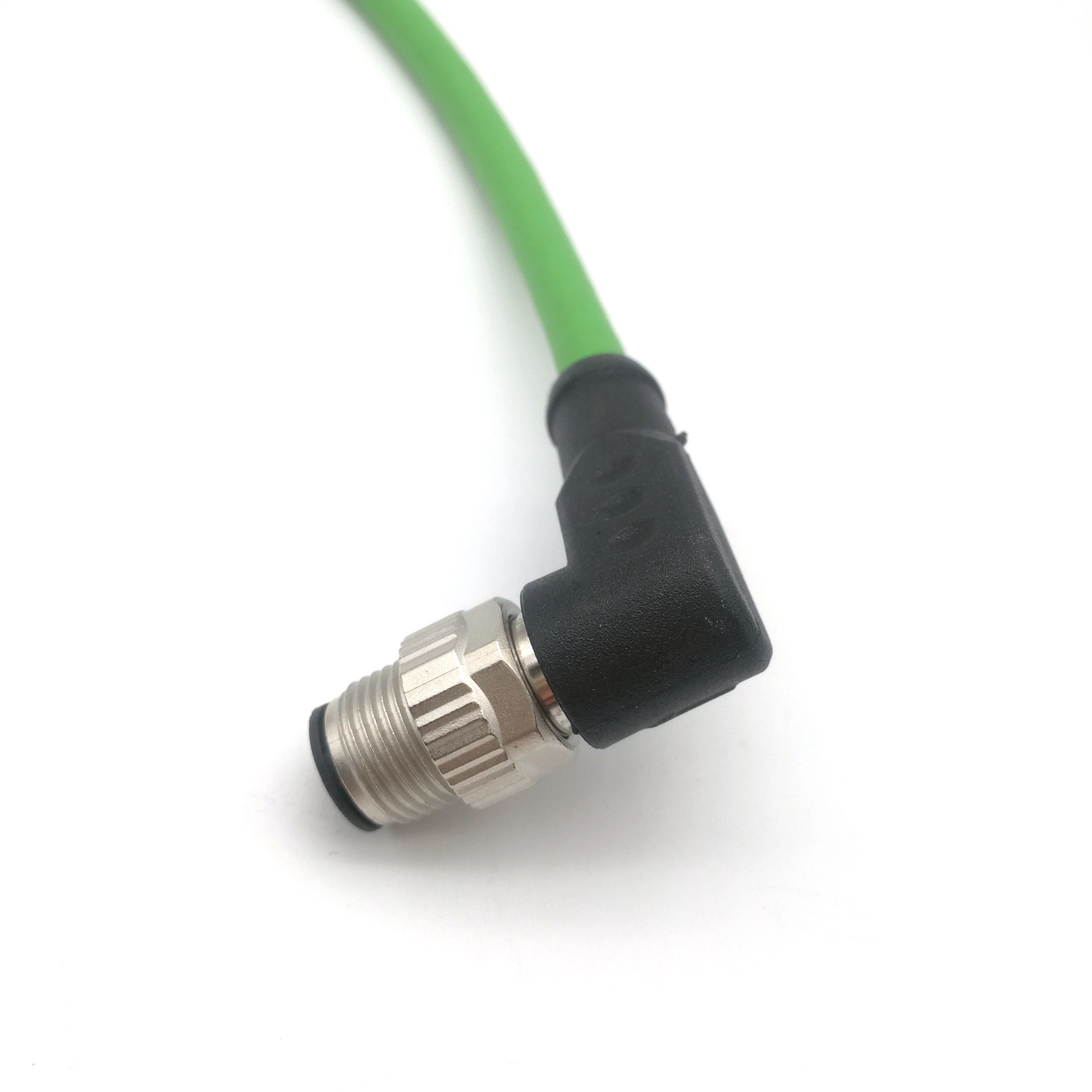 Profinet Ethercat D-Code M12 to M12 Male Right Angled Shielded Cat. 5e Connection Cables