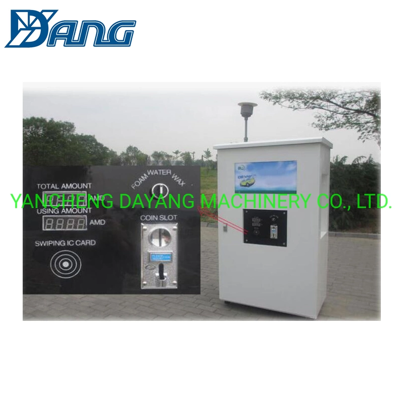 Coin Banknote and Card Self Service Car Wash Station Equipment