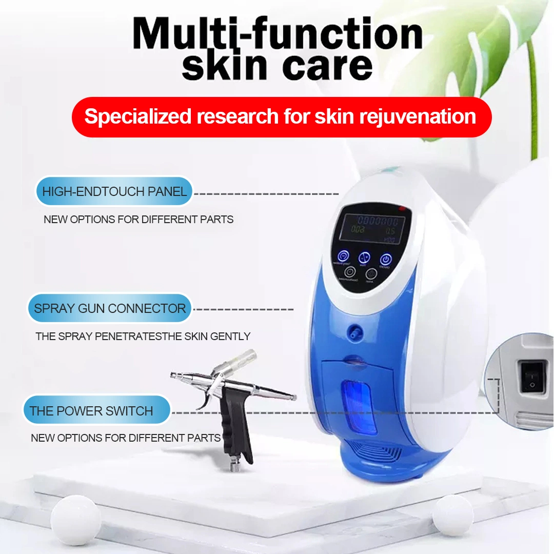 2022 más reciente O2toderm máquina facial de chorro de oxígeno para el cuidado facial