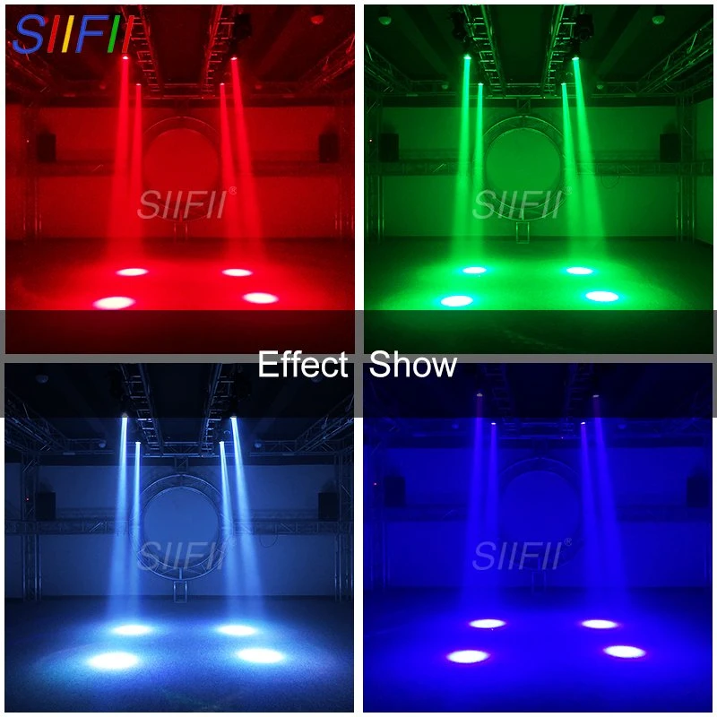 High Brightness Colorful Spherical RGBW 60W DMX LED Mini Beam Moving Head Light for Stage DJ Disco Bar Party