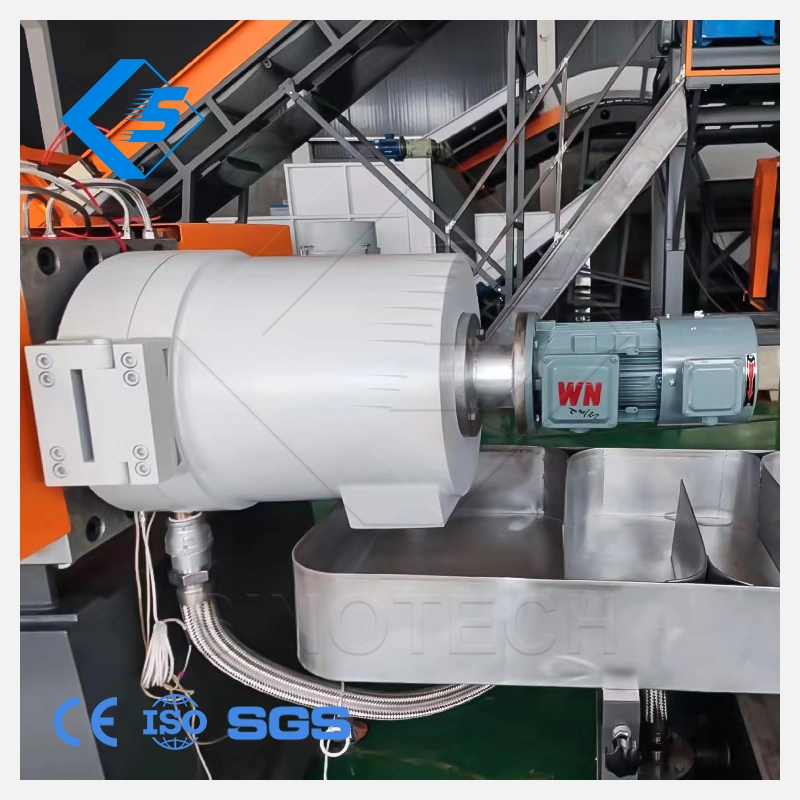 2023 Sino-Tech PP, PE Film, PP Fiber Waste Plastic Washing Machine Floating Tank Floating Washer Plastic Recycling Film Washing Drying Pelletizing Line