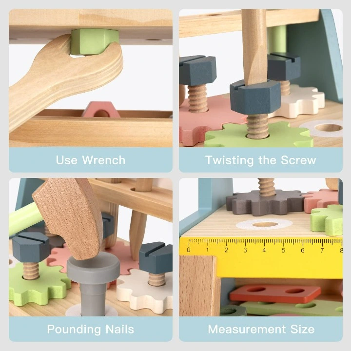 Hot sale cadeau outil de jeu en bois atelier de construction jouet pour Enfants tout-petits