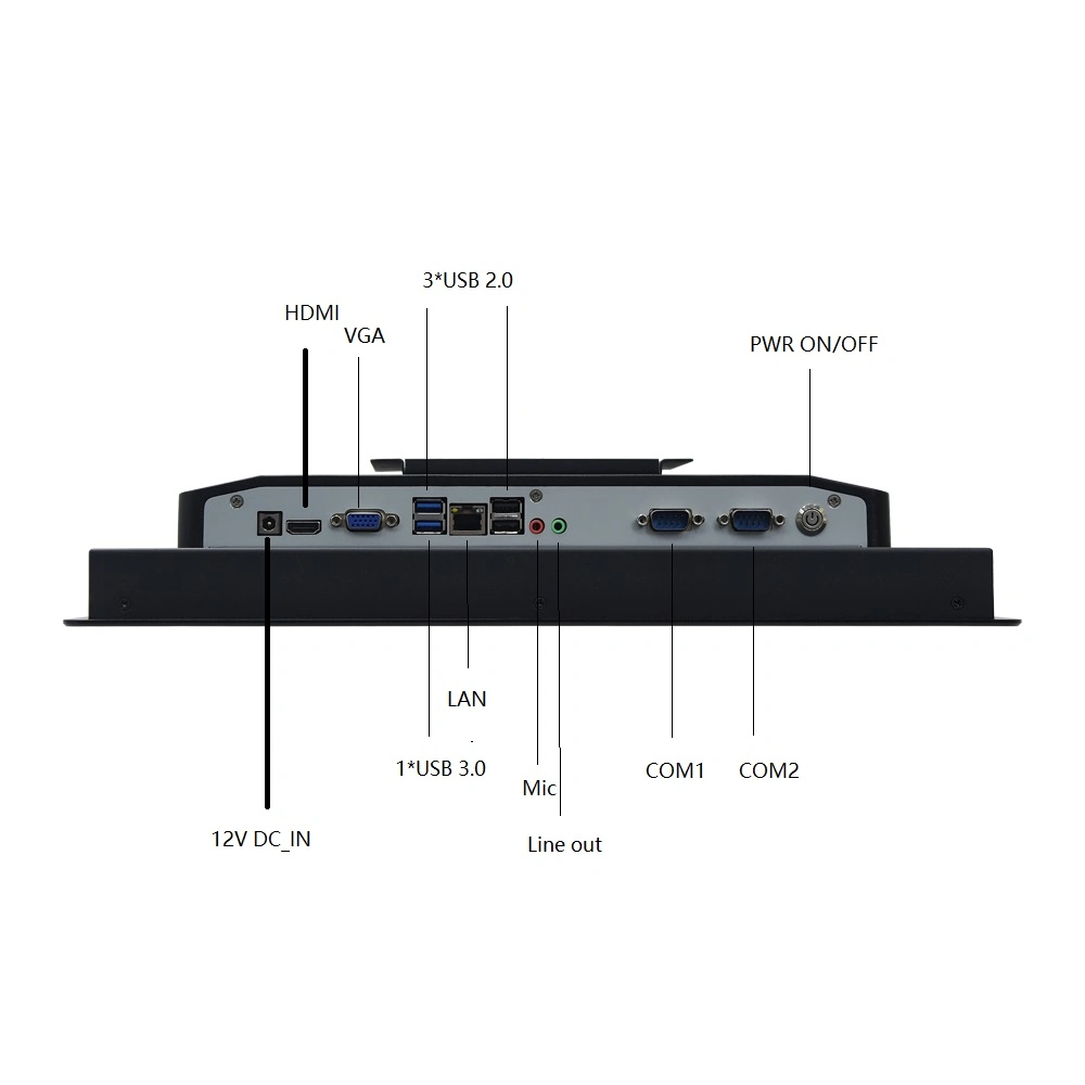 12,1 Zoll 15 Zoll 15,6 Zoll 17 19 Zoll 21,5 Zoll LCD-Display PCAP Touchscreen Wasserdicht Komplett entlüfterloser Industrie-Panel-PC mit Einbettet