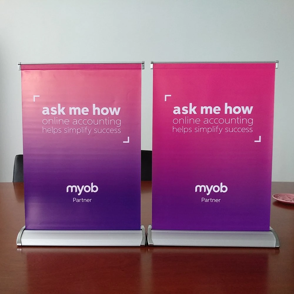 Popular Table Top Roll up Banner A4 Double Sided