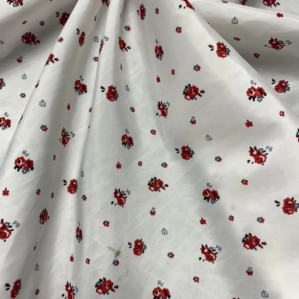 Customized Taffeta Paper Print 300t 50d*50d Fabric Gradient Print Shade DOT Unicorn Floral Flower Taffeta Fabric