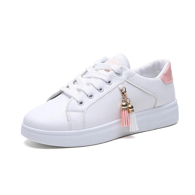 2022 New White Shoes Walking Style Platform Sneakers Fashion Women Casual Shoes