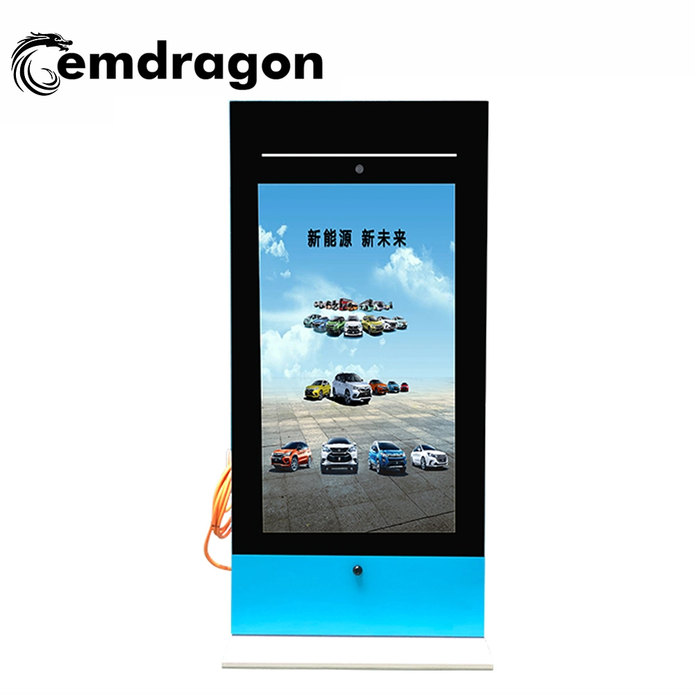 Ultra-Thin Digital Image Album 65 Inch Car Charging Pile Outdoor Advertising Machine HD Wall Touch Panel LCD Bus Advertising Totem LED Digital Signage