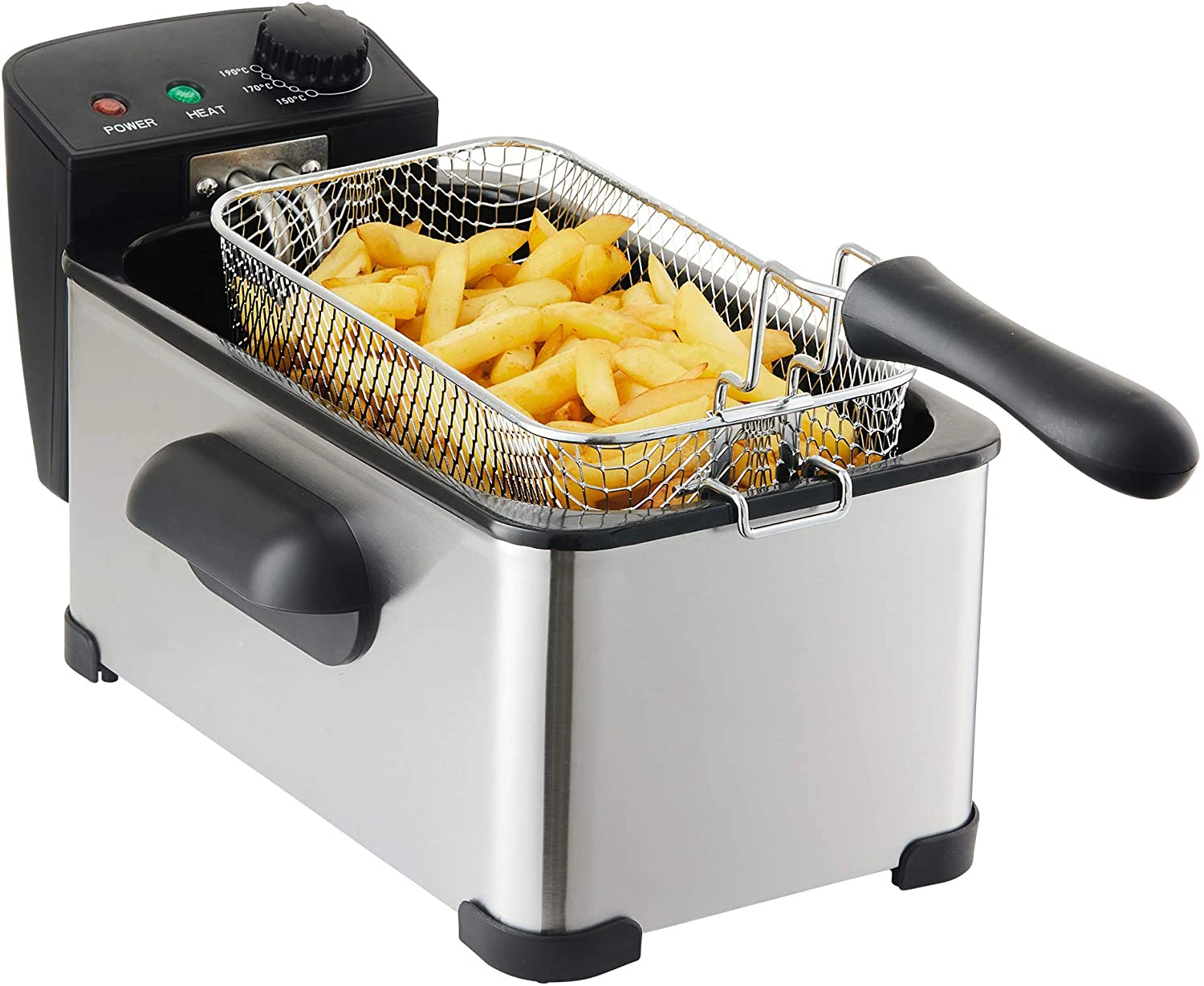 2023 New 2000W 3L Electric Deep Fryer with Frying Basket