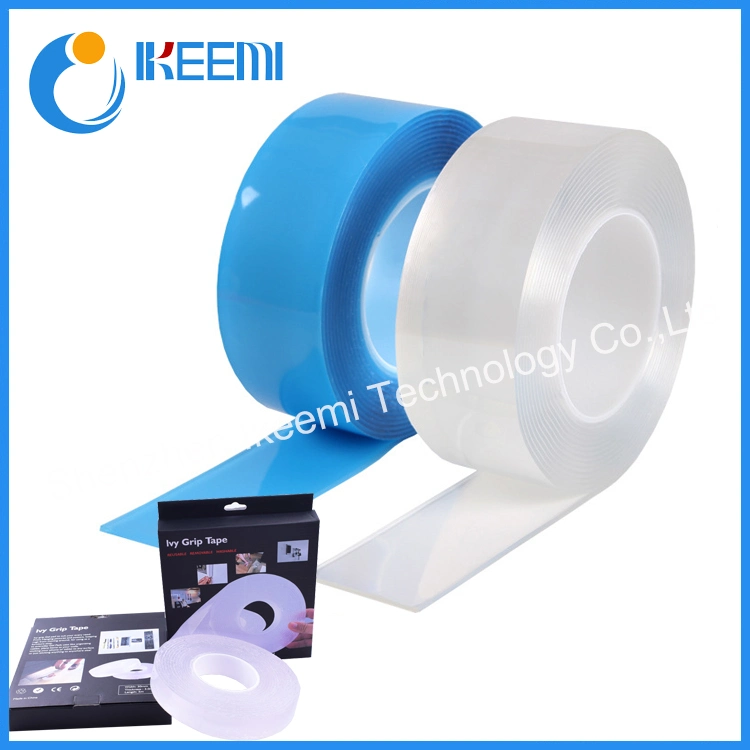 Nano Double Sided Tape Recycle Use Strong Adhesive Waterproof Transparent Super Fix Gel Grip Tape