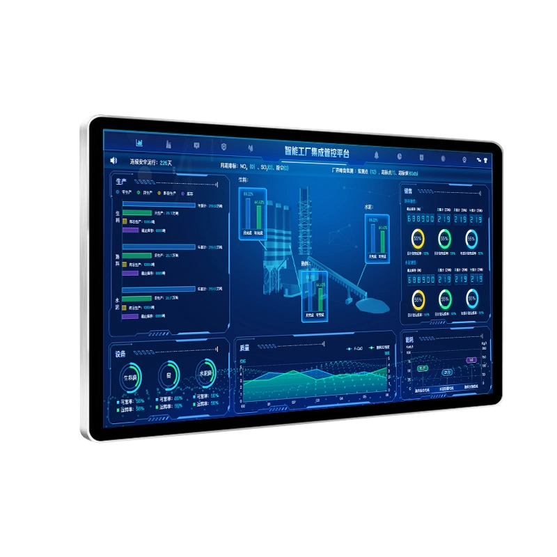 Pantalla LCD 21,5inch pantalla ultrafina pantalla táctil integrada Monitor táctil todo en uno Con PC