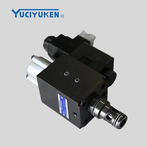 Yuci Yuken lógica de seguridad hidráulica Big Flow Dslv Pilot operado Válvula de cartucho controlada por solenoide con control de posición