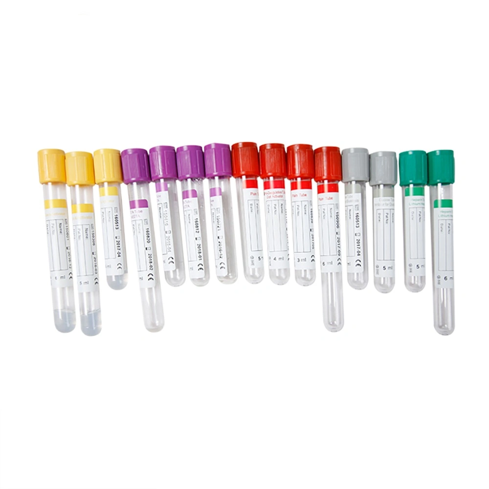 Disposable Medical Clot Gel&Clot EDTA ESR PT Glucose Heparin Vacuum Blood Collection Tubes