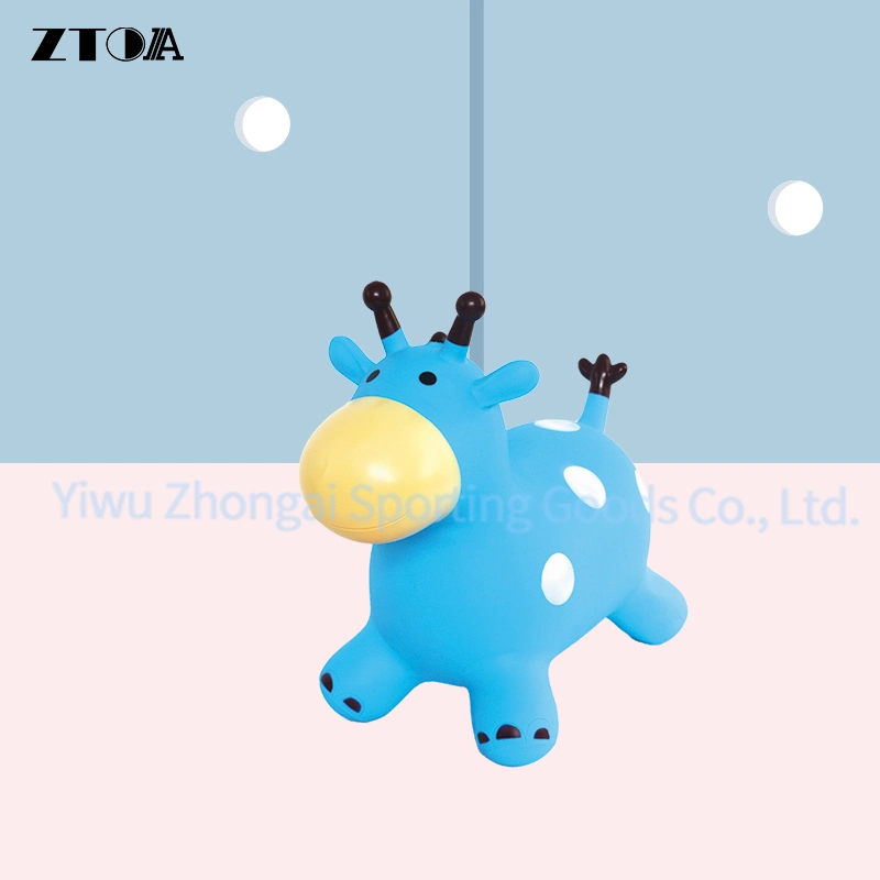 PVC Inflatable Animal Jump Toy Giraffe Customized Animal