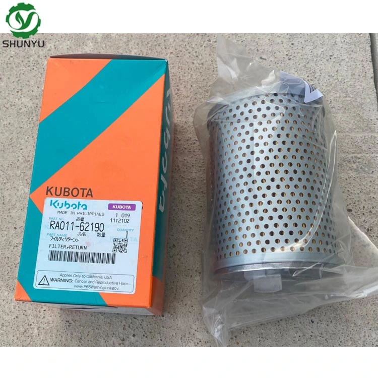 Kubota Excavator Parts U15 U17 U20 Spare Parts Ra011-62190 Filter Return for Sales