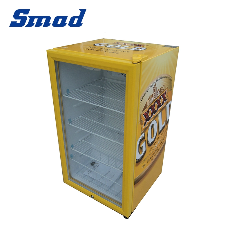 Smad Countertop Mini Display Refrigerator Commercial Glass Door Mini Fridge