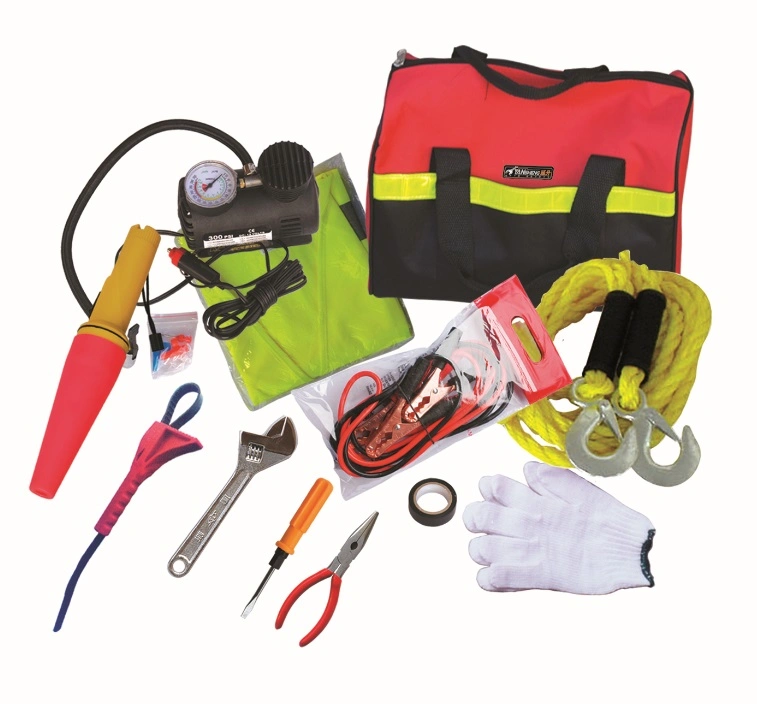 Automobile Emergency Repair and Rescue Kit Combination