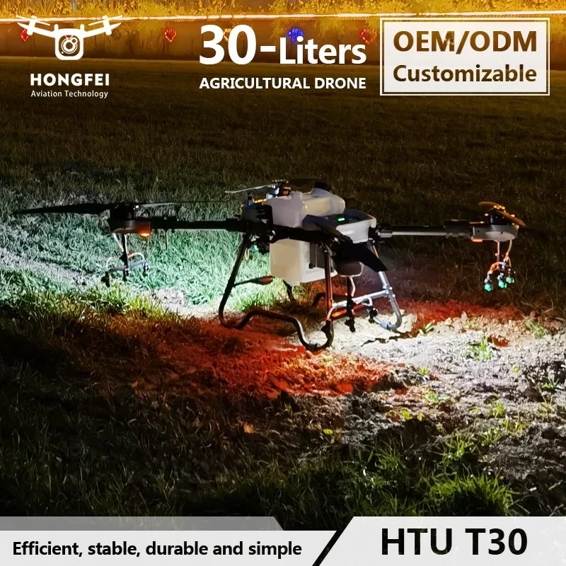 Pulverizador inteligente para agricultura de citrinos Dron de Fumuligacion Agricola 30L fácil de utilizar Distribuidor de arroz eléctrico de jardim, drone agrícola