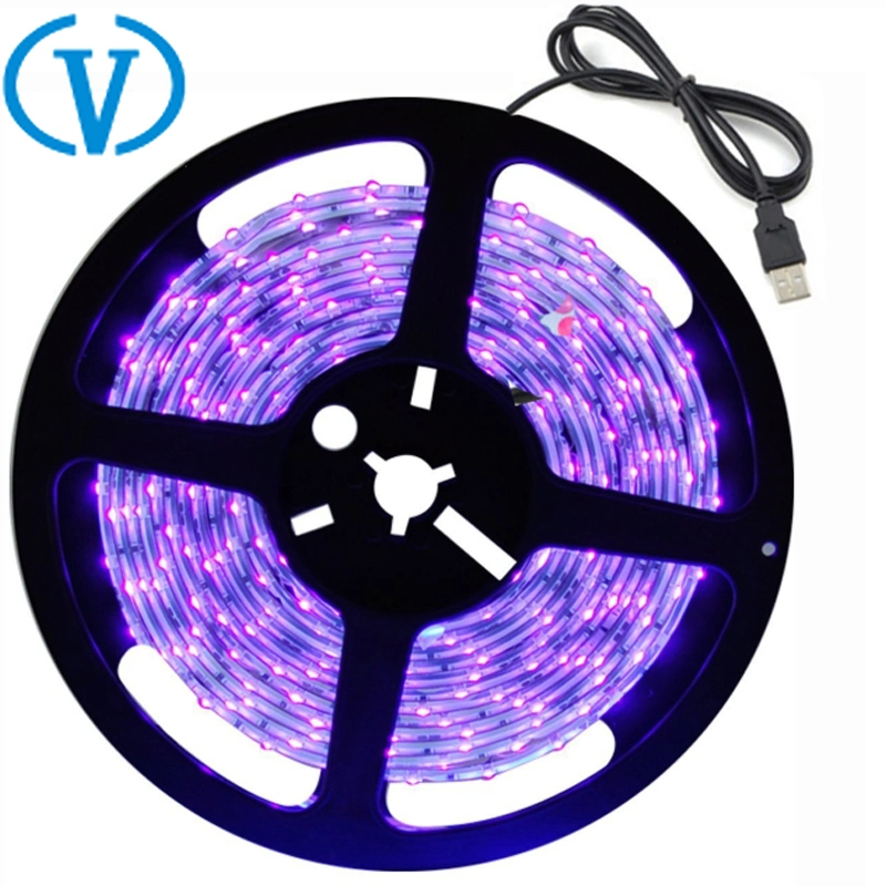 Wholesale/Supplier Cheap 12V 5m Flexible 5050 SMD UV 395-400nm 365nm Purple Light Waterproof LED Strip/Smart Strip Light for Stage Disco Lighting