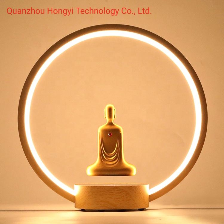 LED Home Fixture Modern Living Room Decorative Dining Magnetic Levitation Floating Buddha Room Light