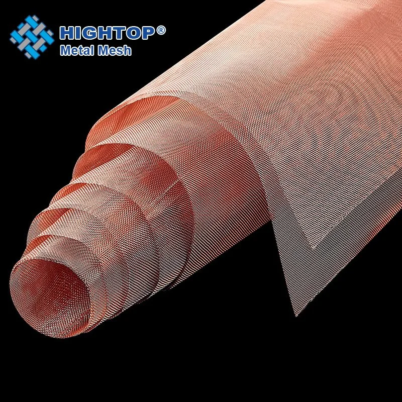 Abrasion Resistant 1-200 Mesh Red Copper Woven Wire Mesh for Window Screen