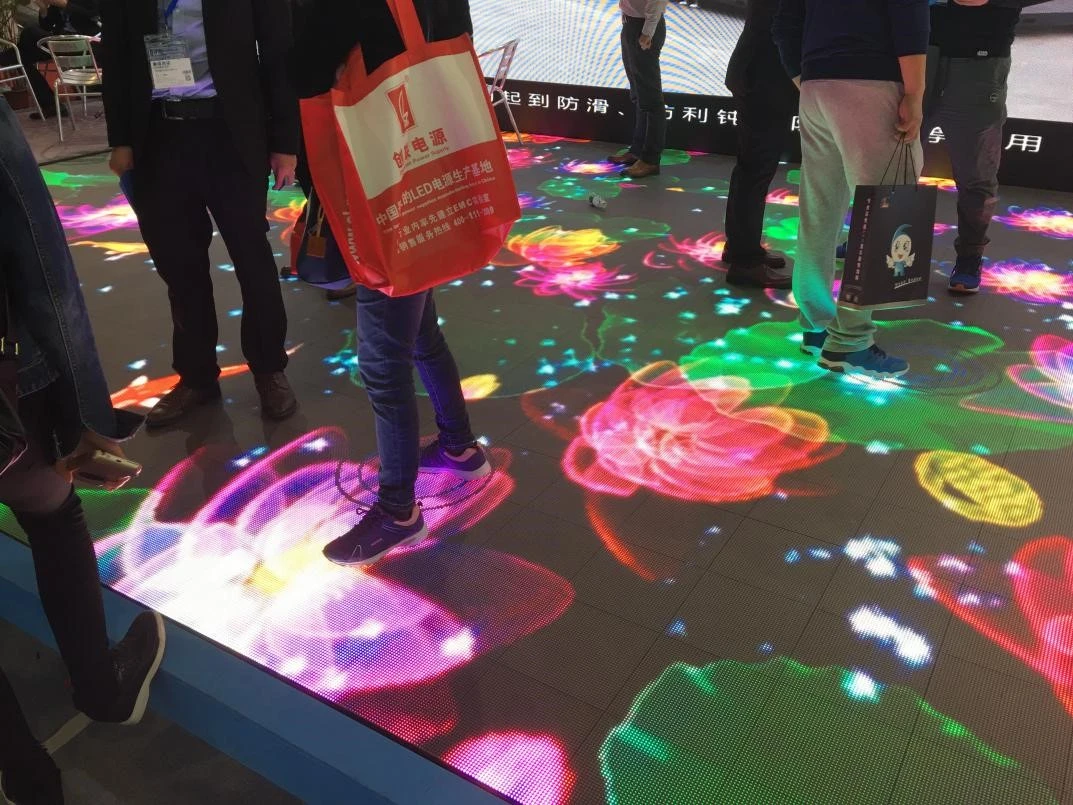 P8.928 Full-Color High-Definition Interactive Induction LED Floor Tile Screen