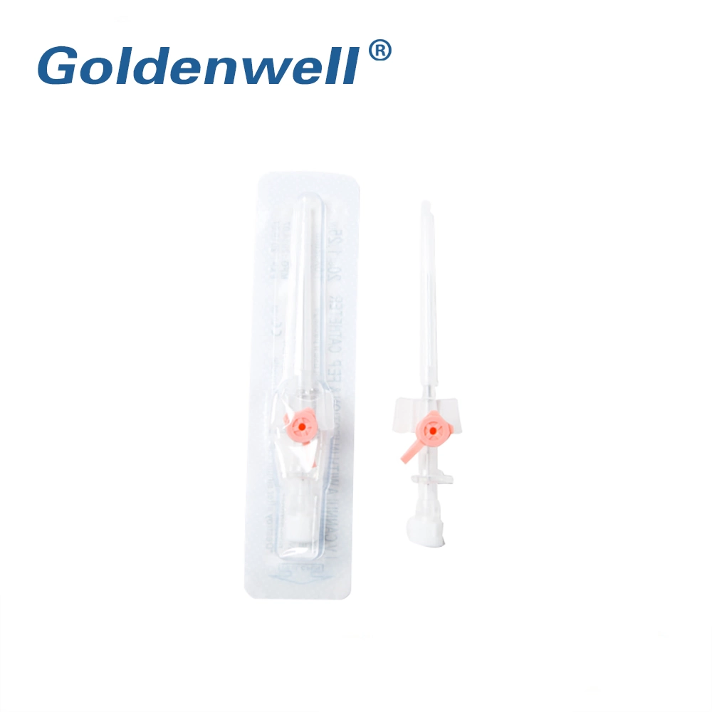 Medical Disposable All Size IV Cannula with Wing Injection Port