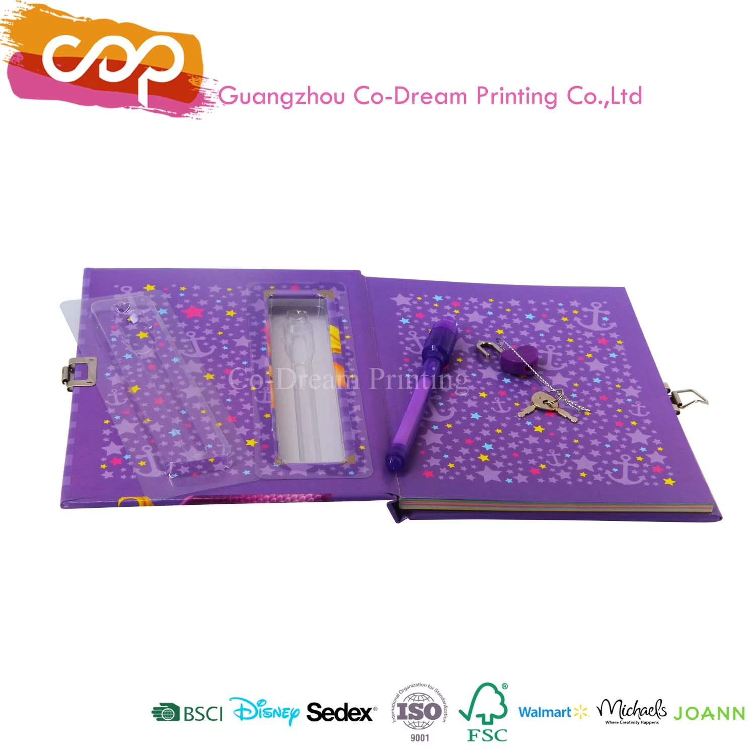 Luminous Cover and Fluorescent Pen Children Note Book