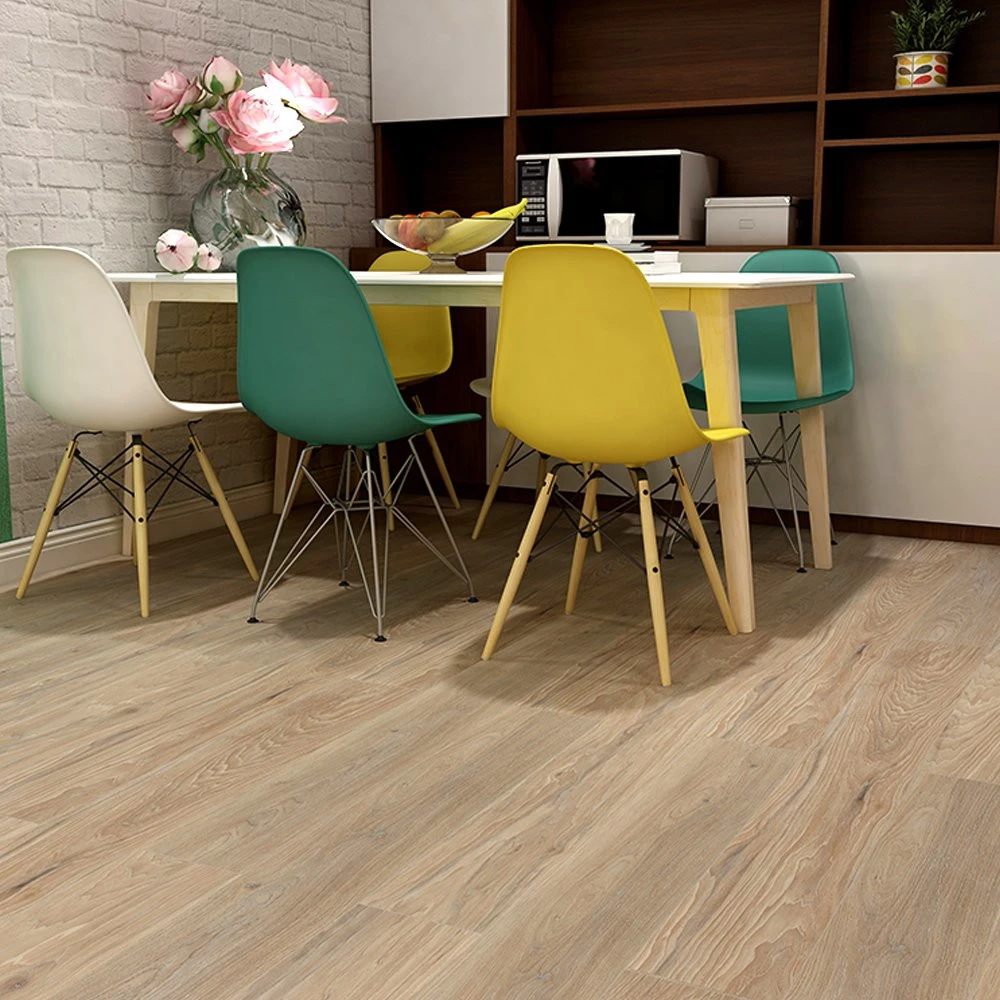 Natural Wood Effect Lvt PVC Vinyl Click Floor Tiles