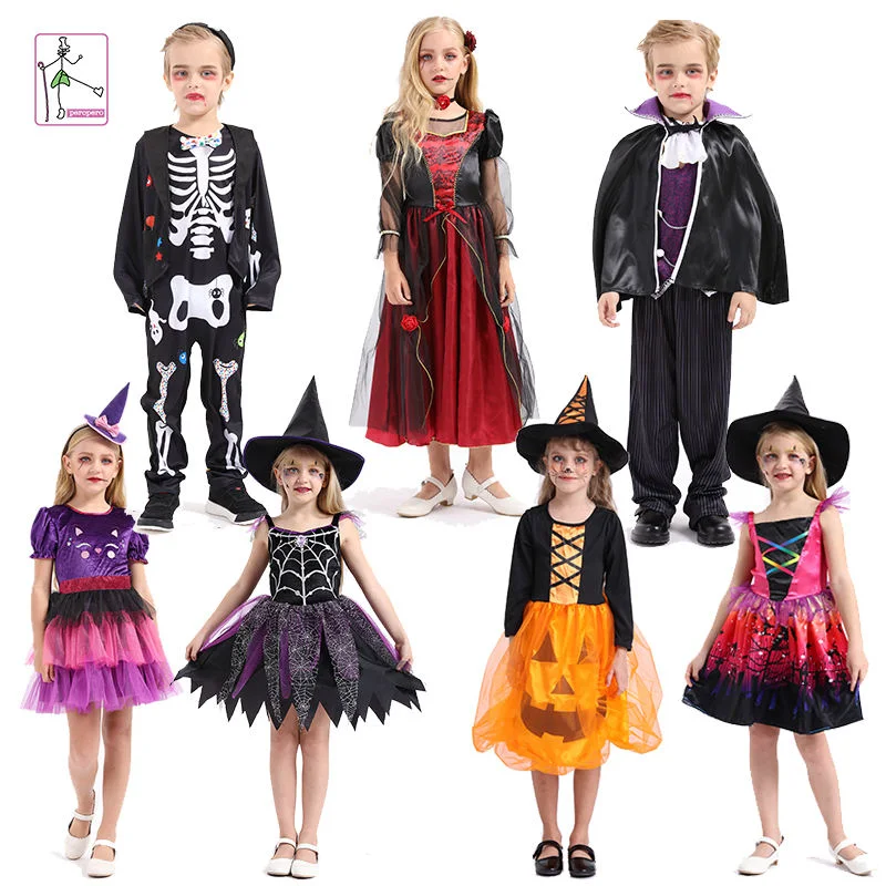 Disfraz de Halloween para niños Elsa Rapunzel Princess vestir disfraz de superhéroe Spiderman Cosplay Costum