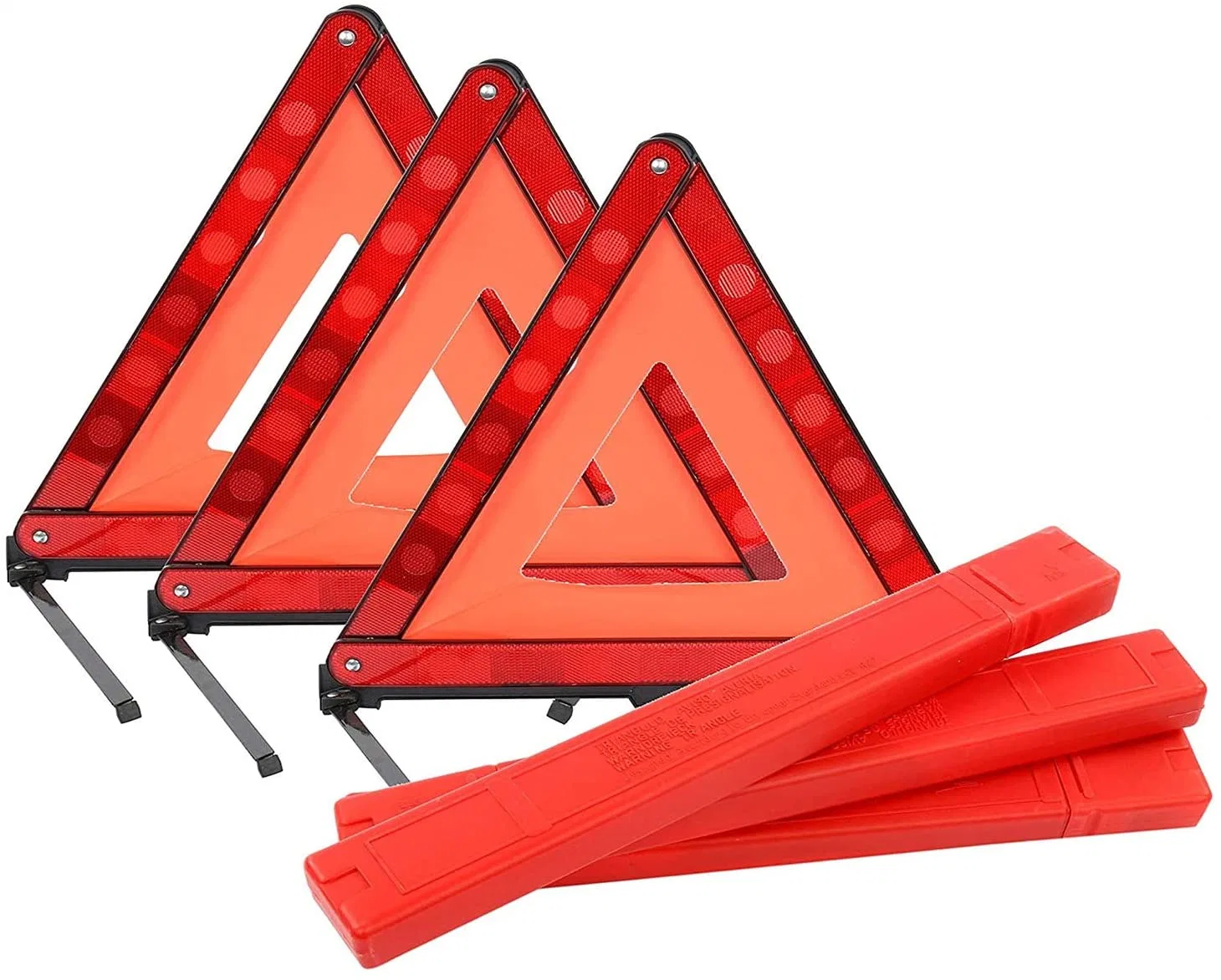 Foldable Warning Triangles Kit Safety Road Emergency Reflector Roadside Reflective Early Warning Sign for Car