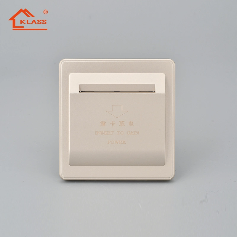 Hotel Home Design Wall Switch 220V Electrical Light Power Controlled Switch with Indicator Lamp