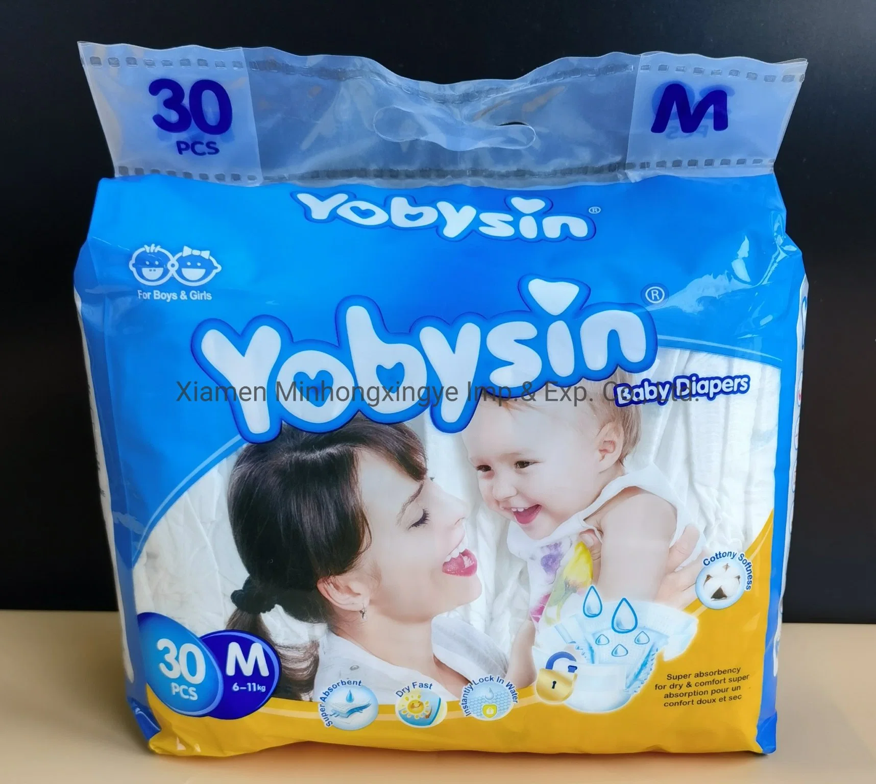 Cuidado transpirable de alta absorción Ultra suave de calidad Premium al por mayor bebé Artículos cómodos de pañales hechos en China