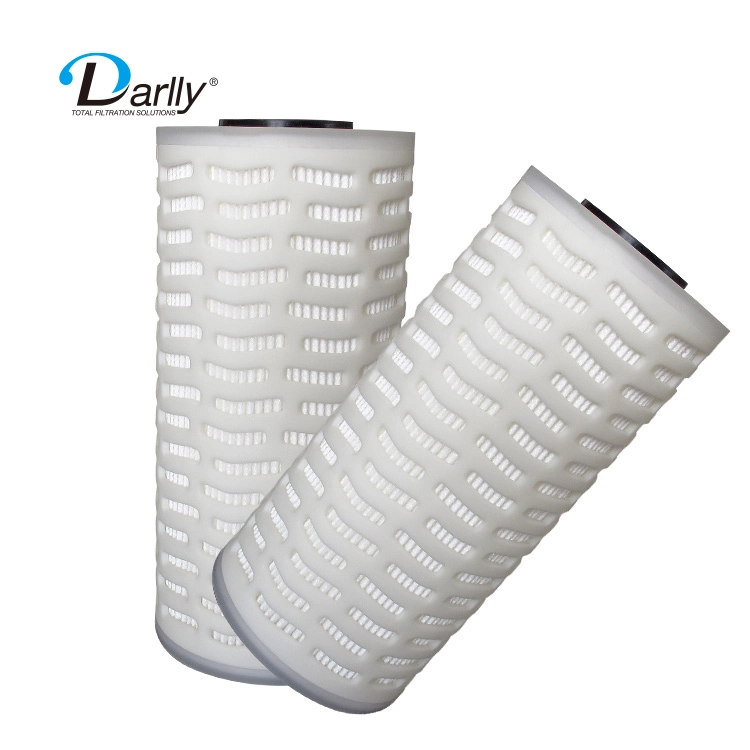 New Design 115 mm 0.22/5/10 Micron PP/Glass Fiber/Pes Membrane Pleated Filter Cartridge for Big Filter Housing Filtration