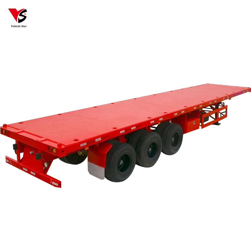 40FT Flatbed Truck Trailer Load Capacity Trailer Flatbed