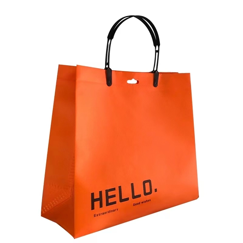 Custom Logo Bags Kraft Paper Tote Bag Shopping Bag with PP Handle for Leisure Apparel Packing