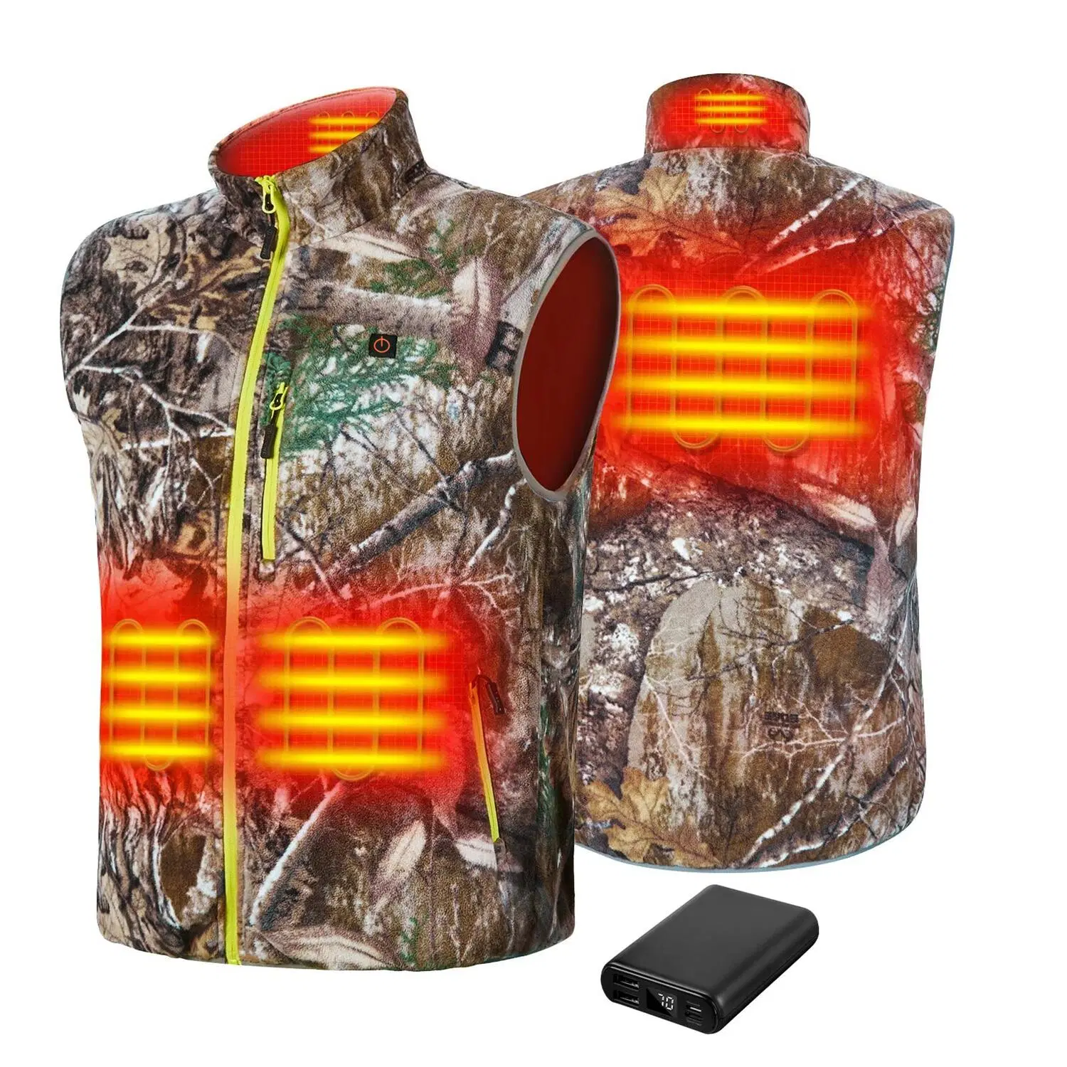 ODM Custom Outdoor winddichtes und wasserdichtes Batterie beheiztes Jagd Angeln Jacke